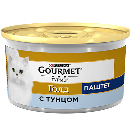 

Gourmet Gold / Паштет Гурме Голд для кошек с Тунцом (цена за упаковку), Gourmet Gold