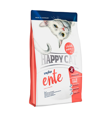 

Happy Cat Sensitive Ente / Сухой корм Хэппи Кэт для кошек с Чувствительным пищеварением Утка, Happy Cat Sensitive Ente