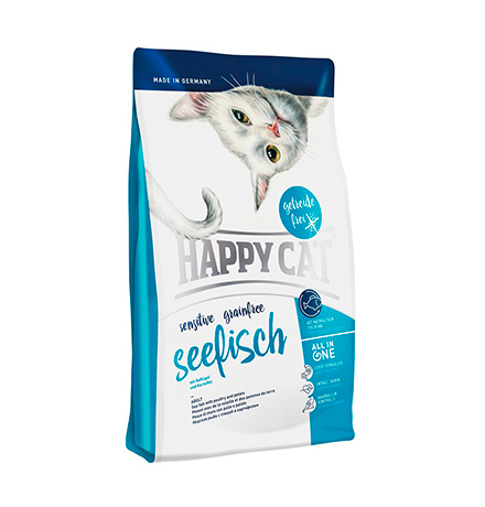 Happy Cat Sensitive GrainFree Seefisch / Сухой корм Хэппи Кэт для кошек с Чувствительным пищеварением Беззерновой Морская рыба 