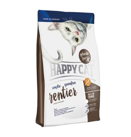 

Happy Cat Sensitive GrainFree Rentier / Сухой корм Хэппи Кэт для кошек с Чувствительным пищеварением Беззерновой Оленина, Happy Cat Sensitive GrainFree Rentier
