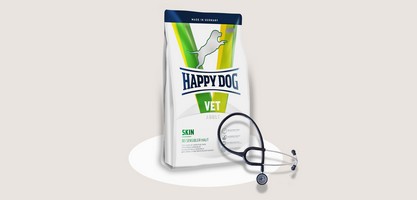 Happy Dog Skin / Ветеринарный сухой корм Хэппи Дог для собак Чувствительная кожа 