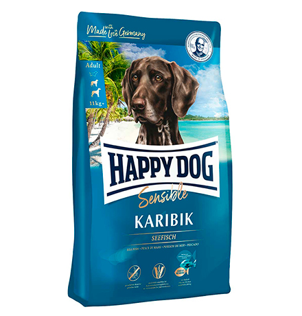 Купить Happy Dog Supreme Sensible Karibik Seefisch & Kartoffel / Сухой корм Хэппи Дог Чувствительное пищеварение Карибик (Морская рыба с картофелем) за 8200.00 ₽