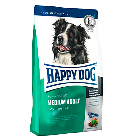 Happy Dog Supreme Medium Adult / Сухой корм Хэппи Дог для собак Средних пород