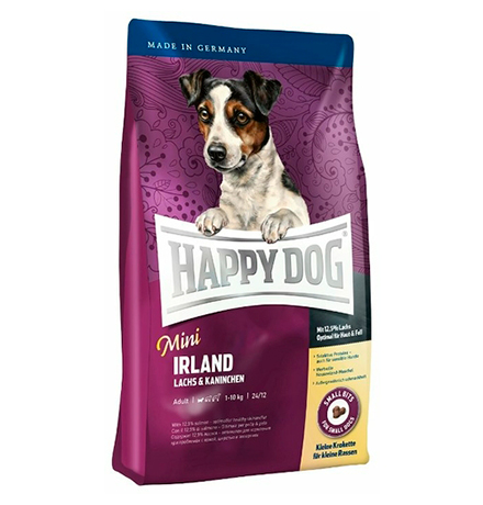 Happy Dog Supreme Mini Irland Lachs & Kaninchen / Сухой корм Хэппи Дог для собак Мелких пород Ирландия (Лосось и Кролик) 