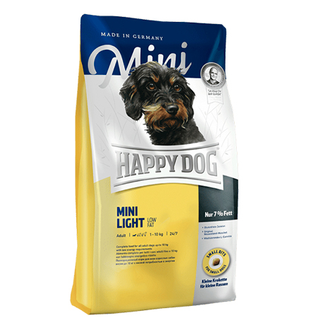 Happy Dog Supreme Mini Adult Light Low Fat/ Сухой корм Хэппи Дог Мини Лайт для взрослых собак Мелких пород Низкокалорийный