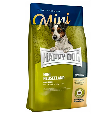 Happy Dog Supreme Mini New Zealand Lamm & Reis / Сухой корм Хэппи Дог для собак Мелких пород Новая Зеландия (Ягненок с рисом) 