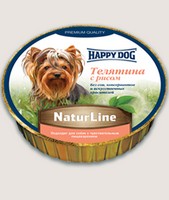 

Happy Dog NaturLine / Паштет Хэппи Дог для собак Телятина с рисом (цена за упаковку, Германия), Happy Dog NaturLine