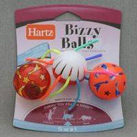 

Hartz Bizzy Balls 3 pack / Игрушка Хартц для кошек "Три шарика с колокольчиком" Пластик, Hartz Bizzy Balls 3 pack