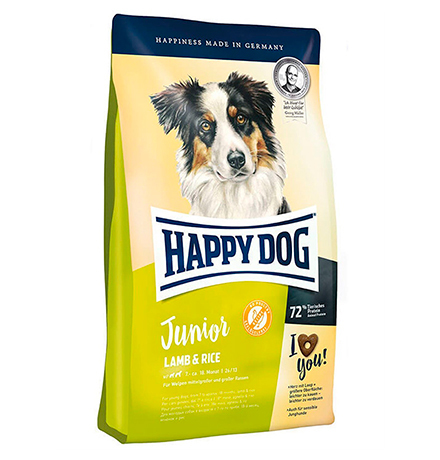 Happy Dog Junior Lamm & Reis / Сухой корм Хэппи Дог для Юниоров в возрасте с 7 по 18 месяц Ягненок с Рисом