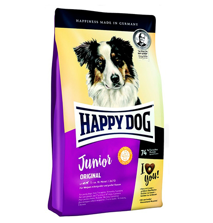 Happy Dog Junior Original / Сухой корм Хэппи Дог для Юниоров в возрасте с 7 по 18 месяц 