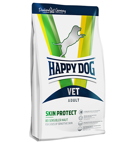 Happy Dog Skin Protect / Ветеринарный сухой корм Хэппи Дог для собак Чувствительная кожа 