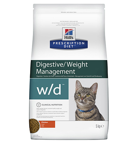 Hills Prescription Diet w\d Digestive Weight Management / Лечебный корм Хиллс для кошек при Сахарном диабете Запорах Колитах 