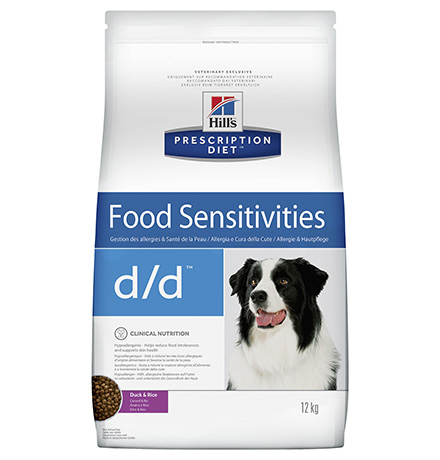 Купить Hills Prescription Diet dd Food Sensitivities Duck & Rice / Лечебный корм Хиллс для собак при Пищевой Аллергии Утка рис за 12580.00 ₽