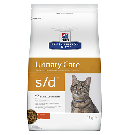 Hills Prescription Diet s\d Urinary Care / Лечебный корм Хиллс для кошек при МКБ Струвиты Курица