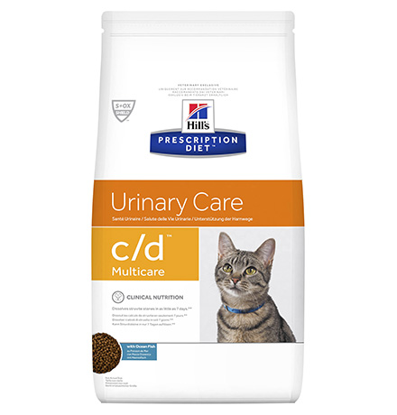 Hills Prescription Diet c\d Multicare Urinary Care / Лечебный корм Хиллс для кошек при МКБ Струвиты Рыба