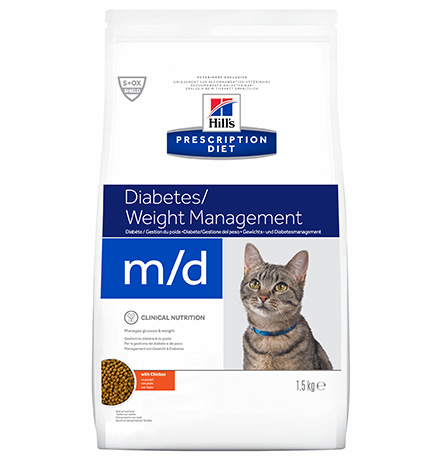 Hills Prescription Diet m\d Diabetes Weight Management / Лечебный корм Хиллс для кошек при Сахарном диабете Ожирении