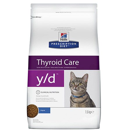 Hills Prescription Diet y\d Thyroid Care / Лечебный корм Хиллс для кошек Гипертиреоз