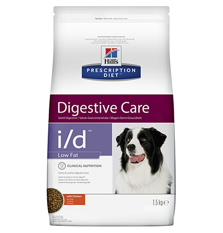Hills Prescription Diet i\d Digestive Care Low Fat / Лечебный корм Хиллс для собак при расстройствах Пищеварения и ЖКТ Низкокалорийный 