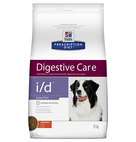 Hills Prescription Diet i\d Digestive Care Low Fat / Лечебный корм Хиллс для собак при расстройствах Пищеварения и ЖКТ Низкокалорийный 