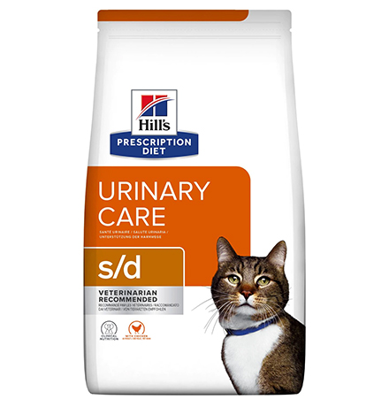 Hills Prescription Diet s\d Urinary Care / Лечебный корм Хиллс для кошек при МКБ Струвиты Курица 