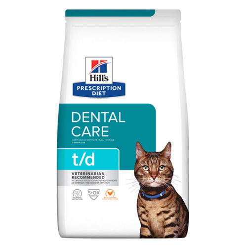 Hills Prescription Diet t\d Dental Care / Лечебный корм Хиллс для кошек при Заболеваниях Полости Рта