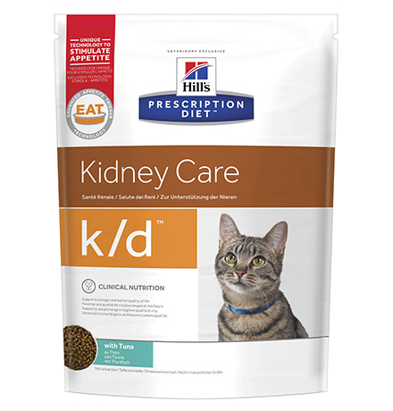 Купить Hills Prescription Diet kd Kidney Care / Лечебный корм Хиллс для кошек при Заболеваниях Почек МКБ Тунец за 750.00 ₽