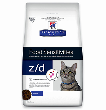 Hills Prescription Diet z\d Food Sensitivities / Лечебный корм Хиллс для кошек при Пищевой Аллергии