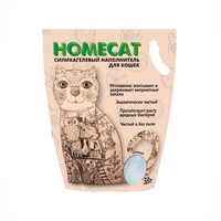 Homecat / Силикагелевый наполнитель Хоумкэт для кошачьего туалета Стандарт без запаха 