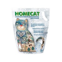 Homecat / Силикагелевый наполнитель Хоумкэт для кошачьего туалета аромат Морозная свежесть