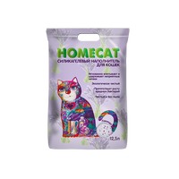 Homecat / Силикагелевый наполнитель Хоумкэт для кошачьего туалета аромат Лаванда