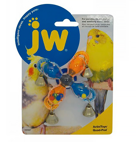 Купить JW Activitoys Quad Pod / Игрушка для птиц Мельница с колокольчиками пластик за 490.00 ₽