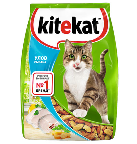 Kitekat Китикет Сухой корм для кошек Улов Рыбака 