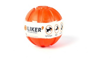 Liker 9 / Мячик Лайкер для собак Крупных пород Оранжевый 