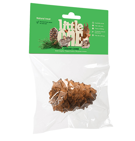 Купить Little One Cedar cone / Лакомство Литтл Уан для грызунов Кедровая шишка Натуральная с Орешками за 170.00 ₽