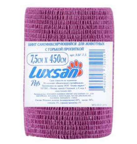 Купить Luxsan Pets / Бинт Люксан Самофиксирующийся с горькой пропиткой за 290.00 ₽