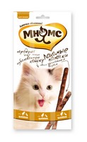 Мнямс Лакомство для кошек Лакомые палочки 13,5 см Цыпленок и Утка