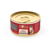 

Molina / Консервы Молина для кошек Тунец с цыпленком в желе (цена за упаковку), Molina