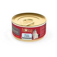 Molina / Консервы Молина для кошек Лосось с тунцом в желе (цена за упаковку)