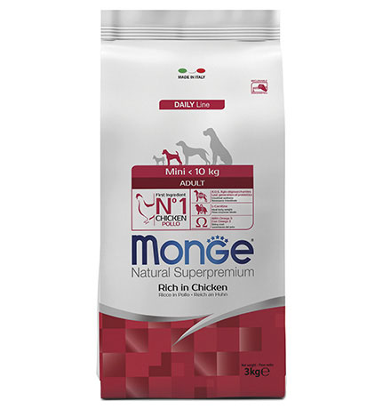 

Monge Dog Adult Mini / Сухой корм Монж для взрослых собак Мелких пород, Monge Dog Adult Mini