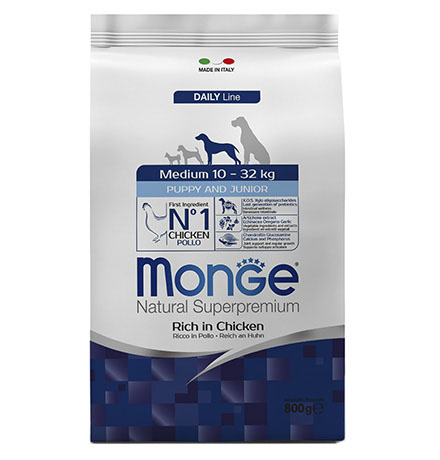 

Monge Dog Puppy Medium / Сухой корм Монж для Щенков Средних пород, Monge Dog Puppy Medium