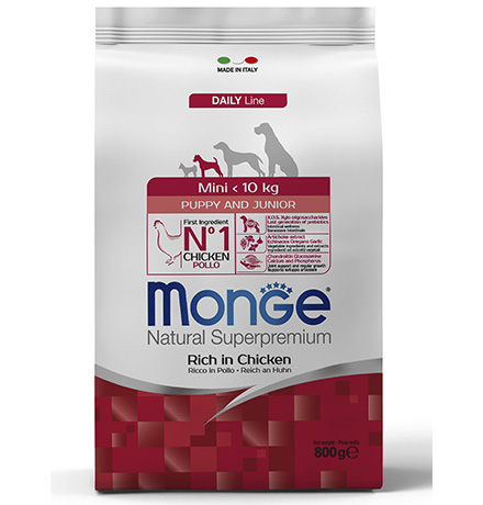 

Monge Dog Puppy Mini / Сухой корм Монж для Щенков Мелких пород, Monge Dog Puppy Mini