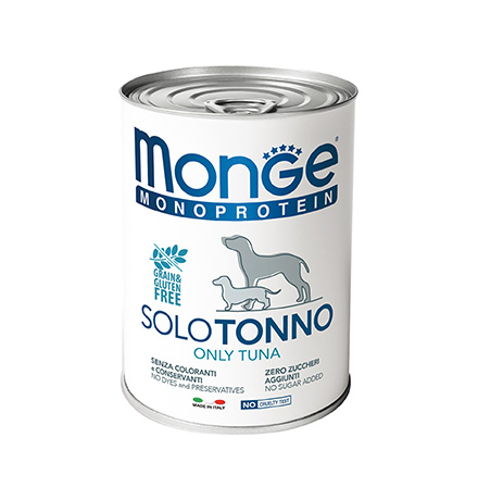 

Monge Dog Monoproteico Solo Tuna / Влажный корм Паштет Монж Монопротеиновый для взрослых собак Тунец (цена за упаковку), Monge Dog Monoproteico Solo Tuna