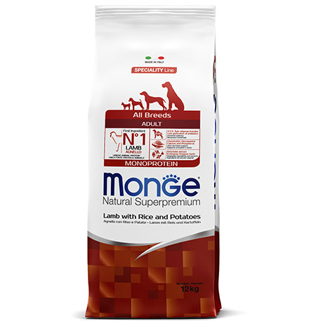 Monge Dog Speciality Adult Duck & Rice / Сухой корм Монж Спешиалити для взрослых собак всех пород Утка с рисом и картофелем
