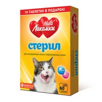 Multi Лакомки / Витаминное лакомство Мульти Лакомки для Стерилизованных кошек и Кастрированных котов Стерил 
