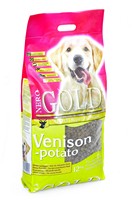 Купить NERO GOLD super premium Venison & Potato / Сухой корм Неро Голд для взрослых собак Оленина и сладкий картофель за 5540.00 ₽