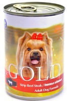 

NERO GOLD Strip Beef Steak / Консервы Неро Голд для собак Говяжьи отбивные (цена за упаковку), NERO GOLD Strip Beef Steak