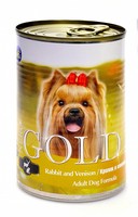 NERO GOLD Rabbit and Venison / Консервы Неро Голд для собак Кролик и оленина (цена за упаковку)