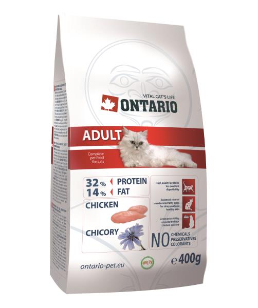 Ontario Adult / Сухой корм Онтарио для взрослых кошек с Курицей 