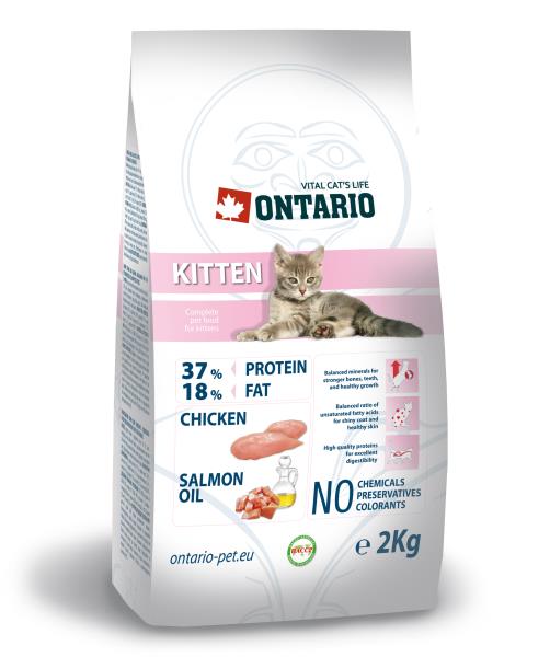 Ontario Kitten / Сухой корм Онтарио для Котят с Курицей