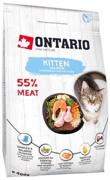 Ontario Kitten Salmon / Сухой корм Онтарио для Котят с Лососем